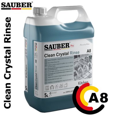 A8 - Agent de clătire pentru mașina de spălat vase - Clean Crystal - 5L A8 fotografie