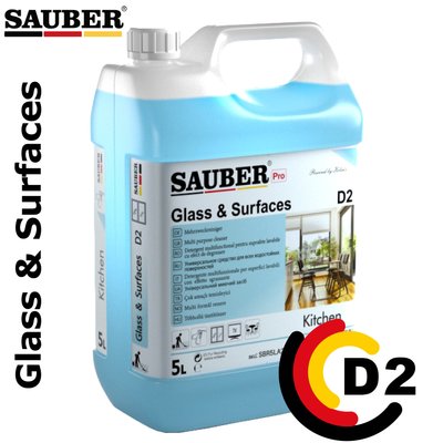 D2 - Detergent universal pentru toate suprafețele - Glass & Surfaces - 5L D2 fotografie