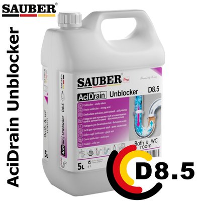 D8.5 - Для канализации - AciDrain Unbloker - 5л SBR5LA2D85 фото