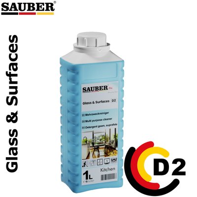 D2 - Detergent universal pentru toate suprafețele - Glass & Surfaces - 1L D2 fotografie