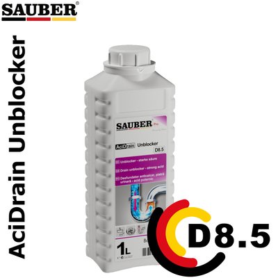 D8.5 - Pentru canalizare - AciDrain Unblocker - 1L D8.5 fotografie