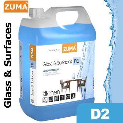 D2 - Универсальное моющее средство для всех поверхностей - Glass & Surfaces - 5л ZM5LA2D2 фото