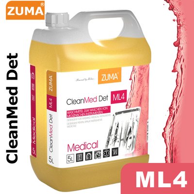 ML4 - Мытьё/дезинфекции медицинских инструментов - CleanMed Det - 5л ZM5LA2ML4 фото