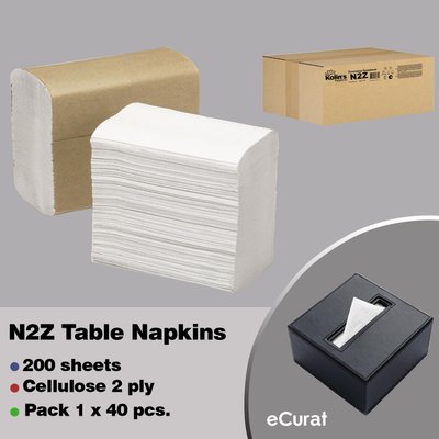 N2Z - Șervețele de masă - (pachet de 1 x 40 buc.) RZ200PCS2STA40N2Z fotografie